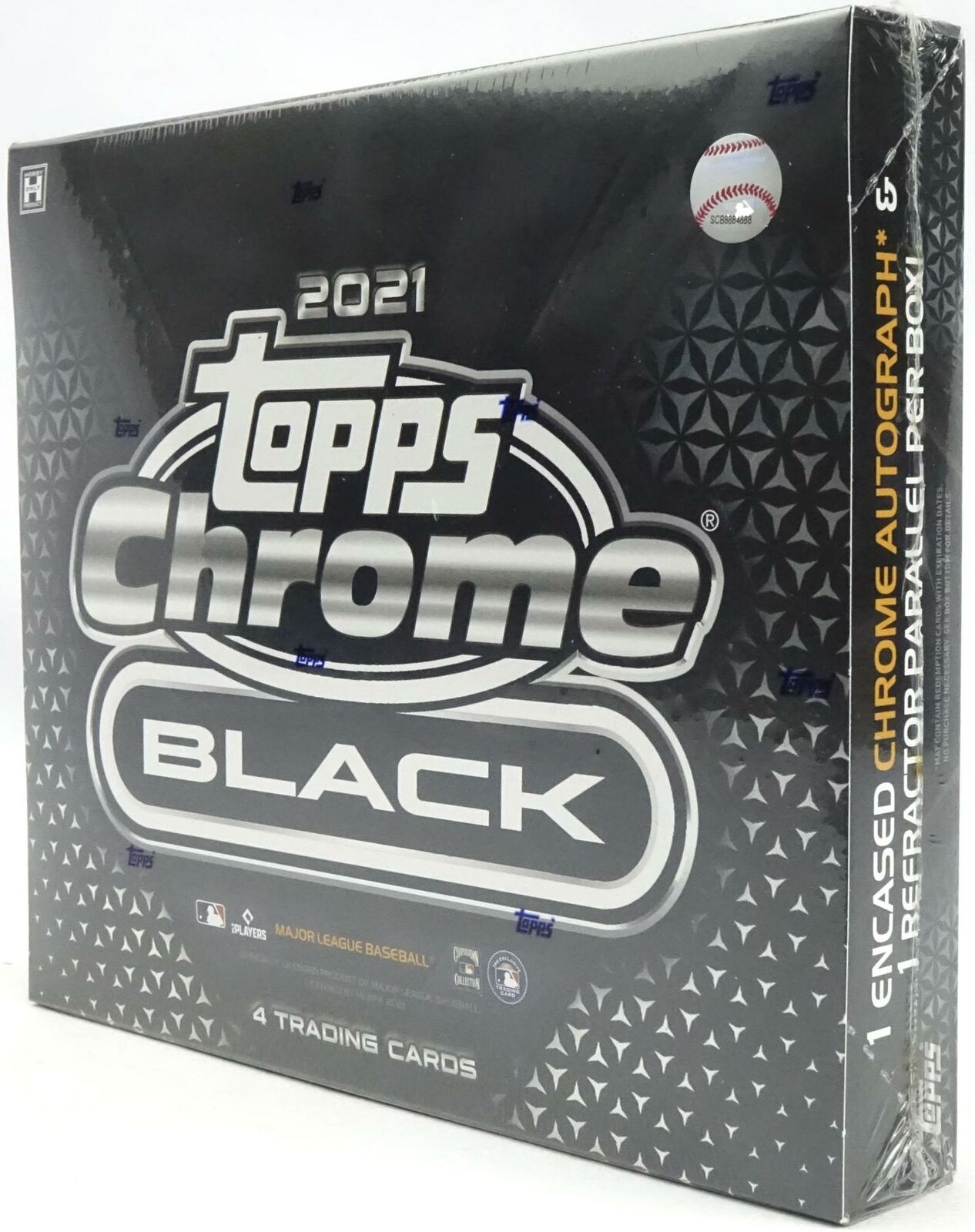 2021 TOPPS CHROME BLACK BASEBALL HOBBY BOX